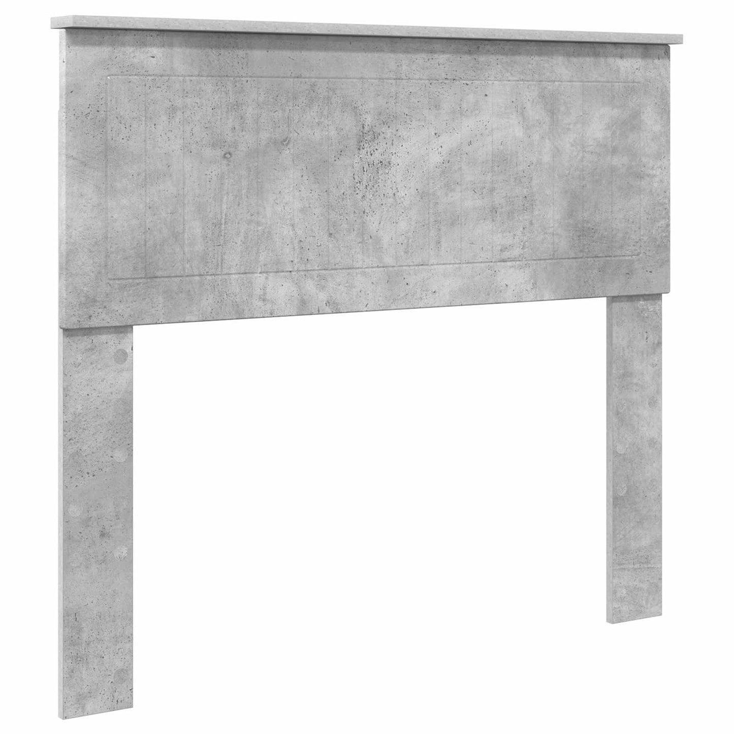 Ágykeret fejtámlával Beton Szürke 100 x 200 cm Tömör fenyőfa