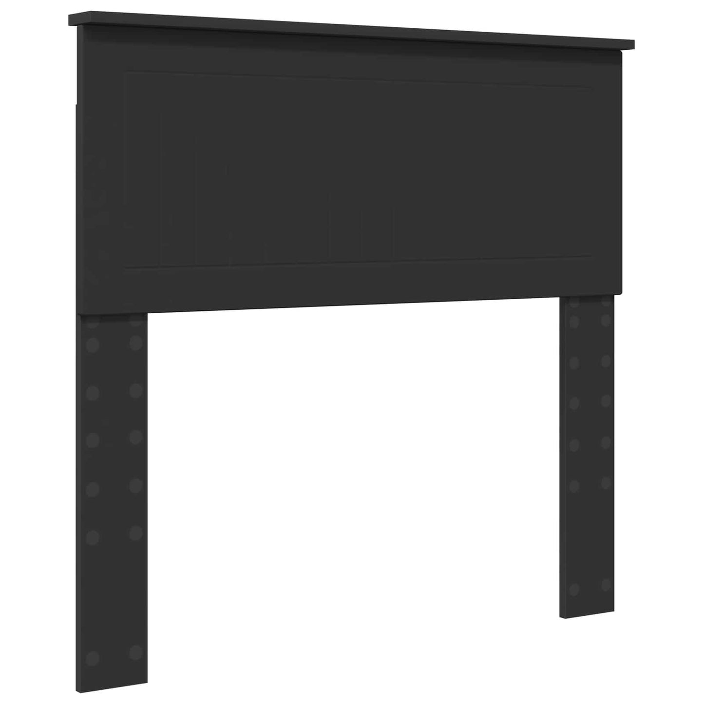 Ágykeret fejtámlával Fekete 90 x 200 cm Tömör fenyőfa