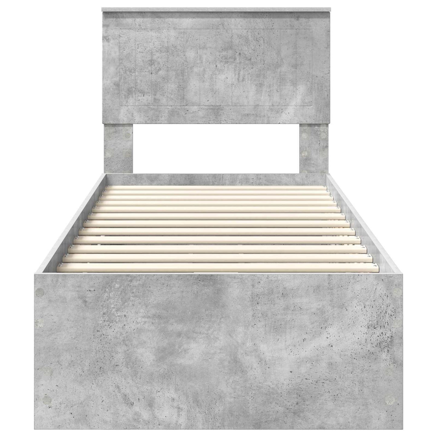 Ágykeret fiókkal tárolóval Beton Szürke 75 x 190 cm Mérnöki Fa