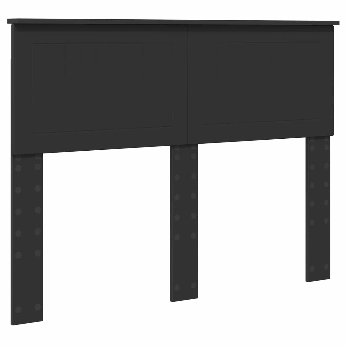 Tárolós Ágy fiókkal fejtámlával Fekete 135 x 190 cm Szerelt Fa