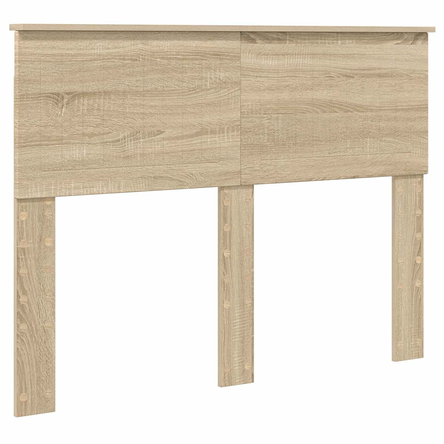 Tárolós Ágy fejtámlával Sonoma tölgy 135 x 190 cm Faanyag