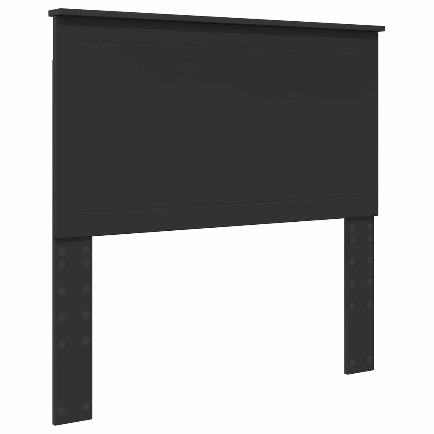 Ágykeret fiókkal fejtámlával Fekete 100 x 200 cm Mérnöki Fa
