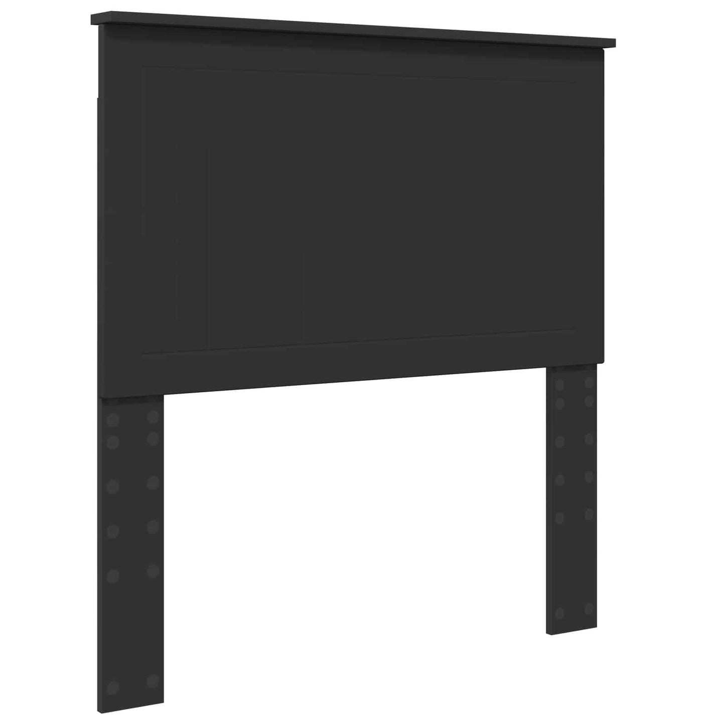 Tárolós Ágy fiókkal fejtámlával Fekete 90 x 190 cm Szerelt Fa