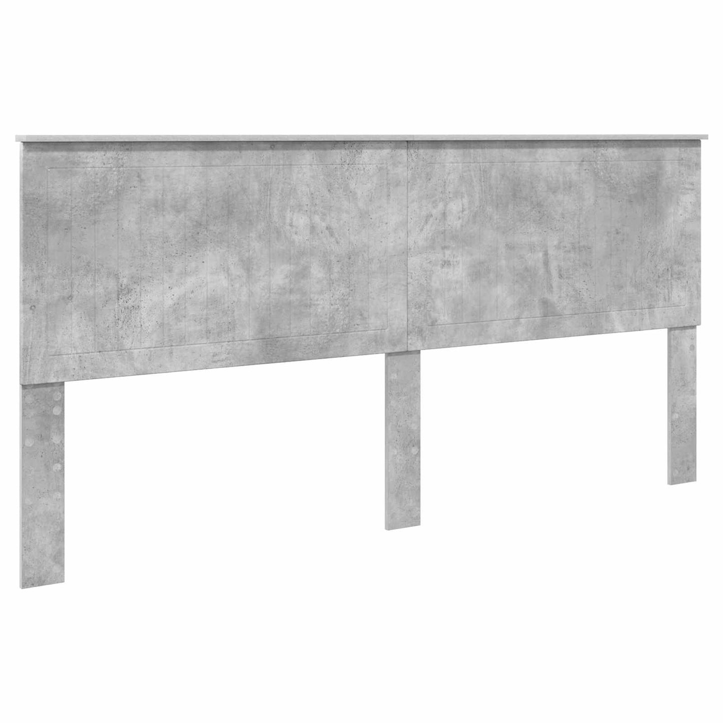 Ágykeret fejtámlával fiókkal Beton Szürke 200 x 200 cm Faanyag