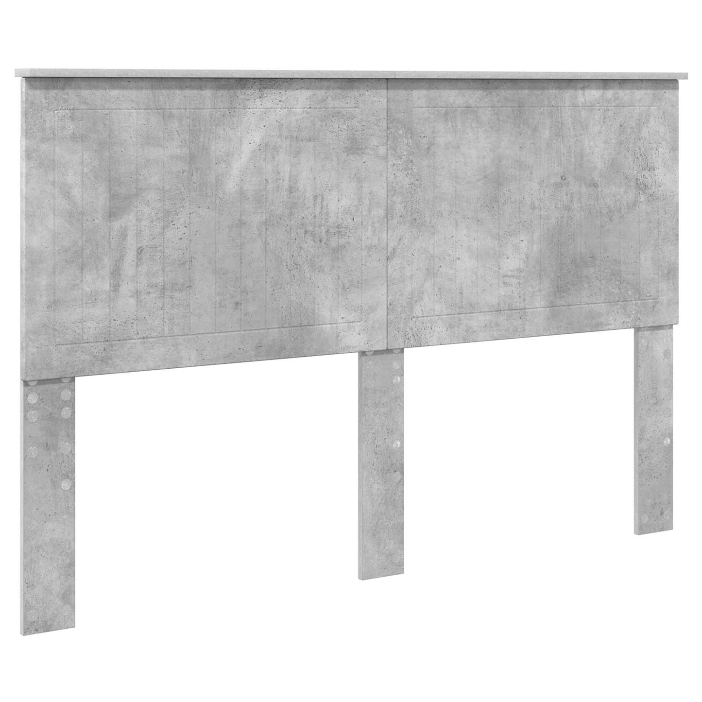 Ágykeret fejtámlával fiókkal Beton Szürke 150 x 200 cm Faanyag