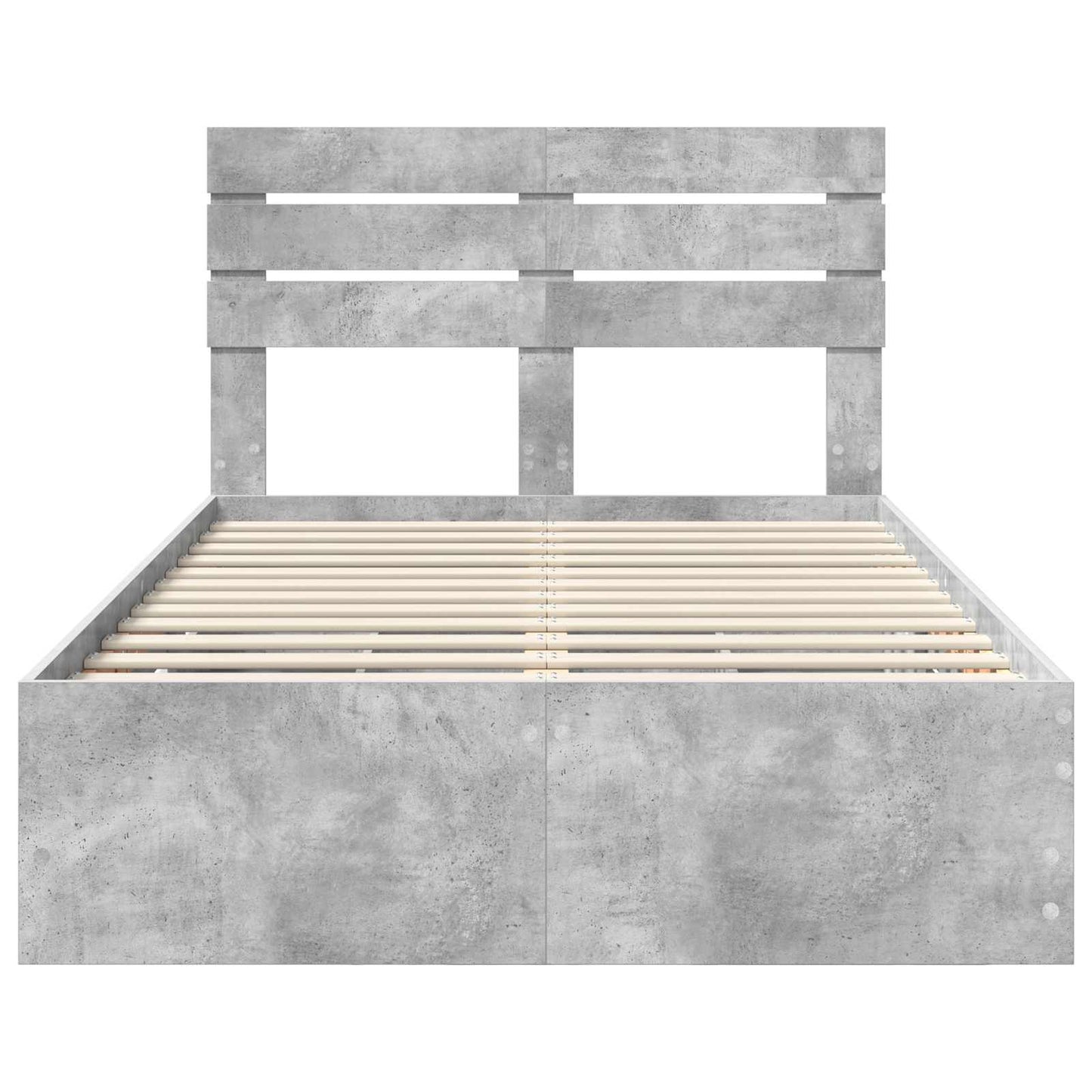 Ágykeret fiókkal tárolóval Beton Szürke 135 x 190 cm Mérnöki Fa