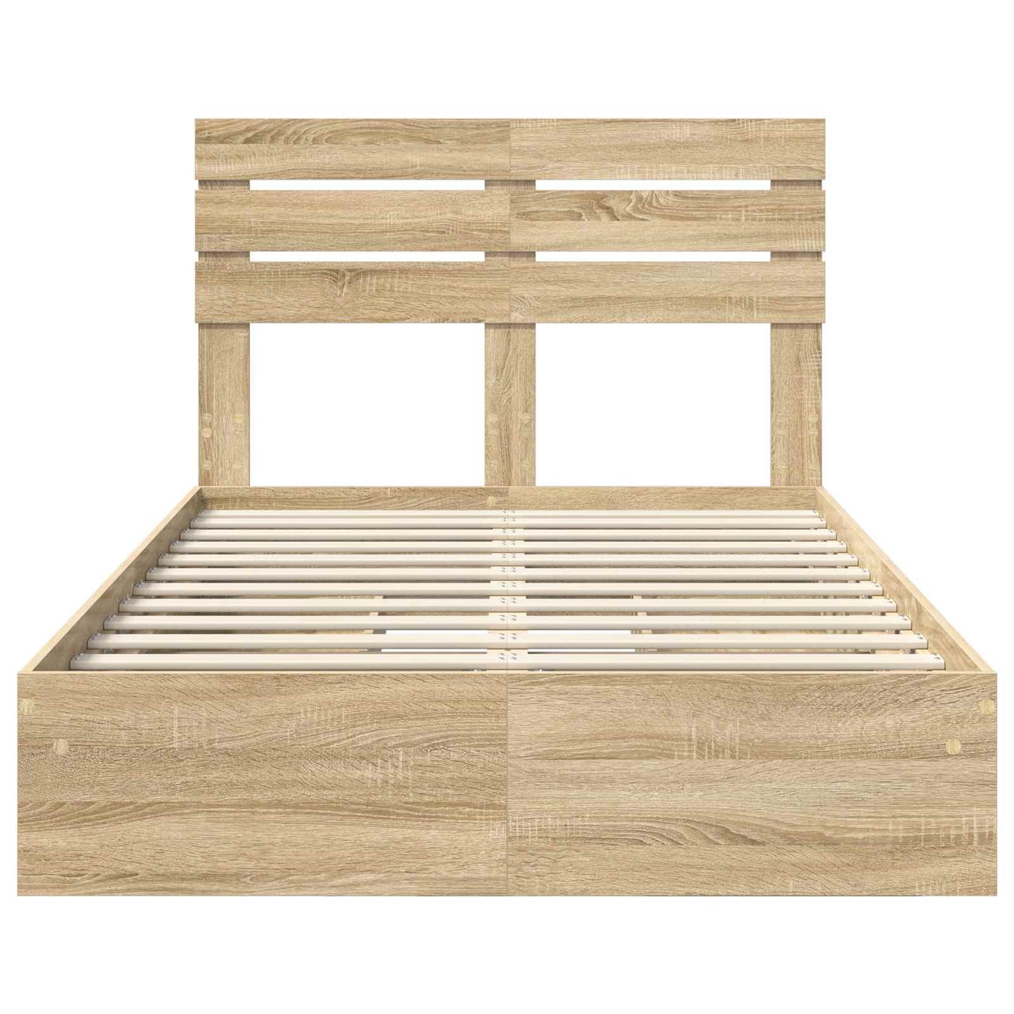Tárolós Ágy fiókkal Sonoma tölgy 135 x 190 cm Szerelt Fa