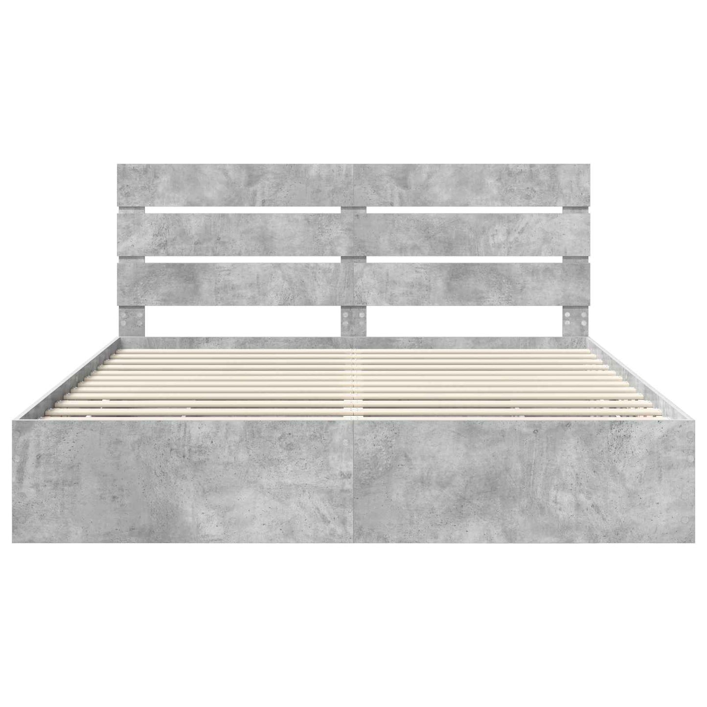 Ágykeret fiókkal tárolóval Beton Szürke 200 x 200 cm Mérnöki Fa