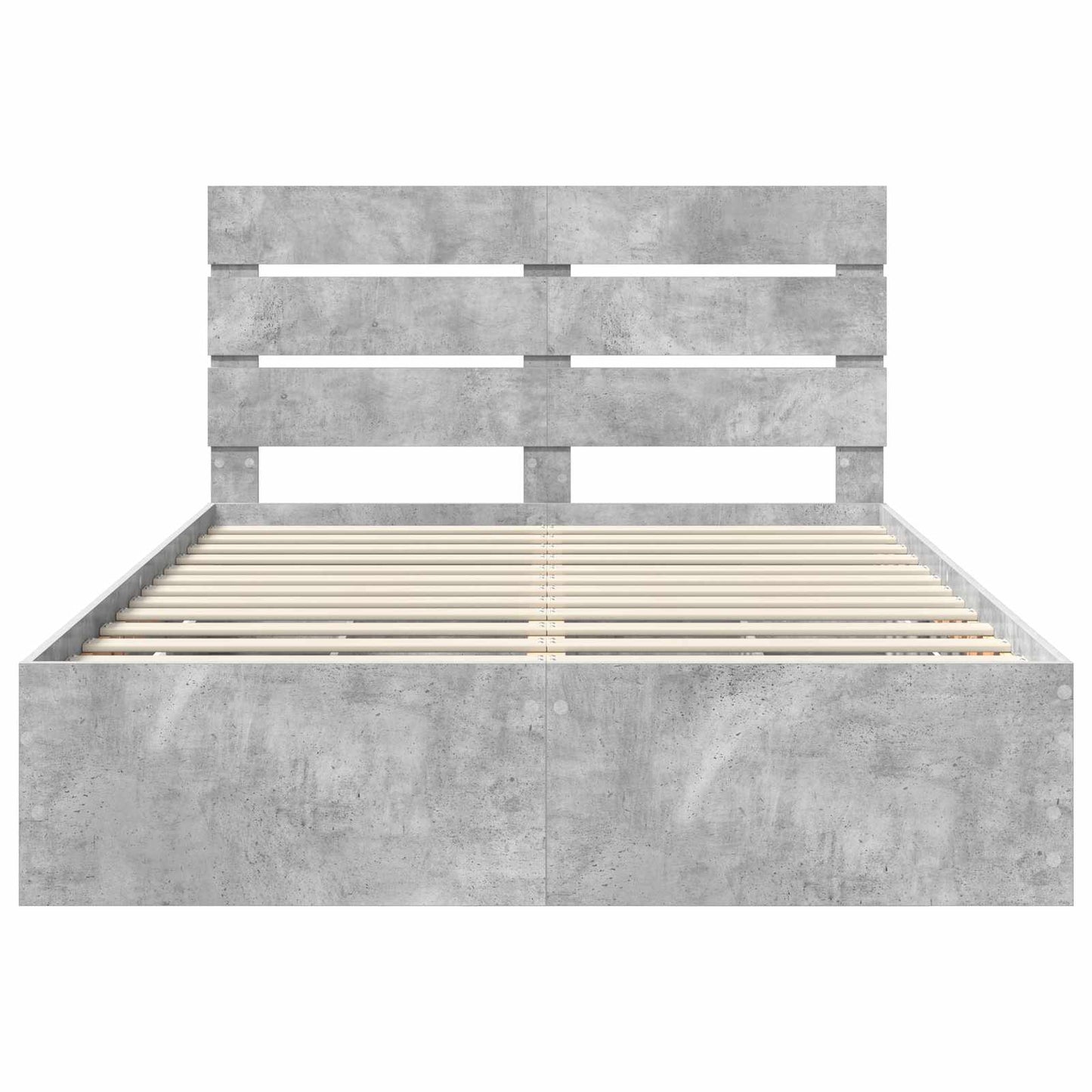Ágykeret fiókkal tárolóval Beton Szürke 140 x 200 cm Mérnöki Fa