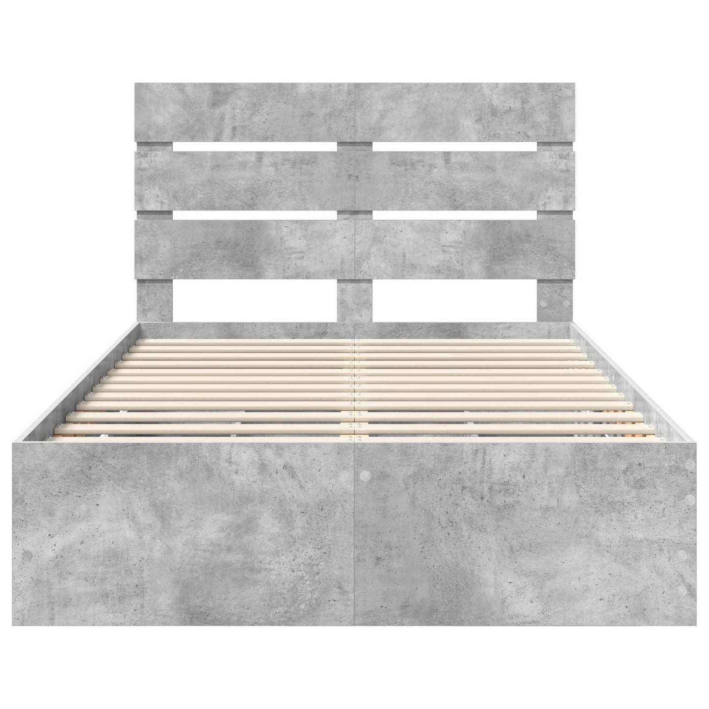 Ágykeret fiókkal tárolóval Beton Szürke 135 x 190 cm Mérnöki Fa