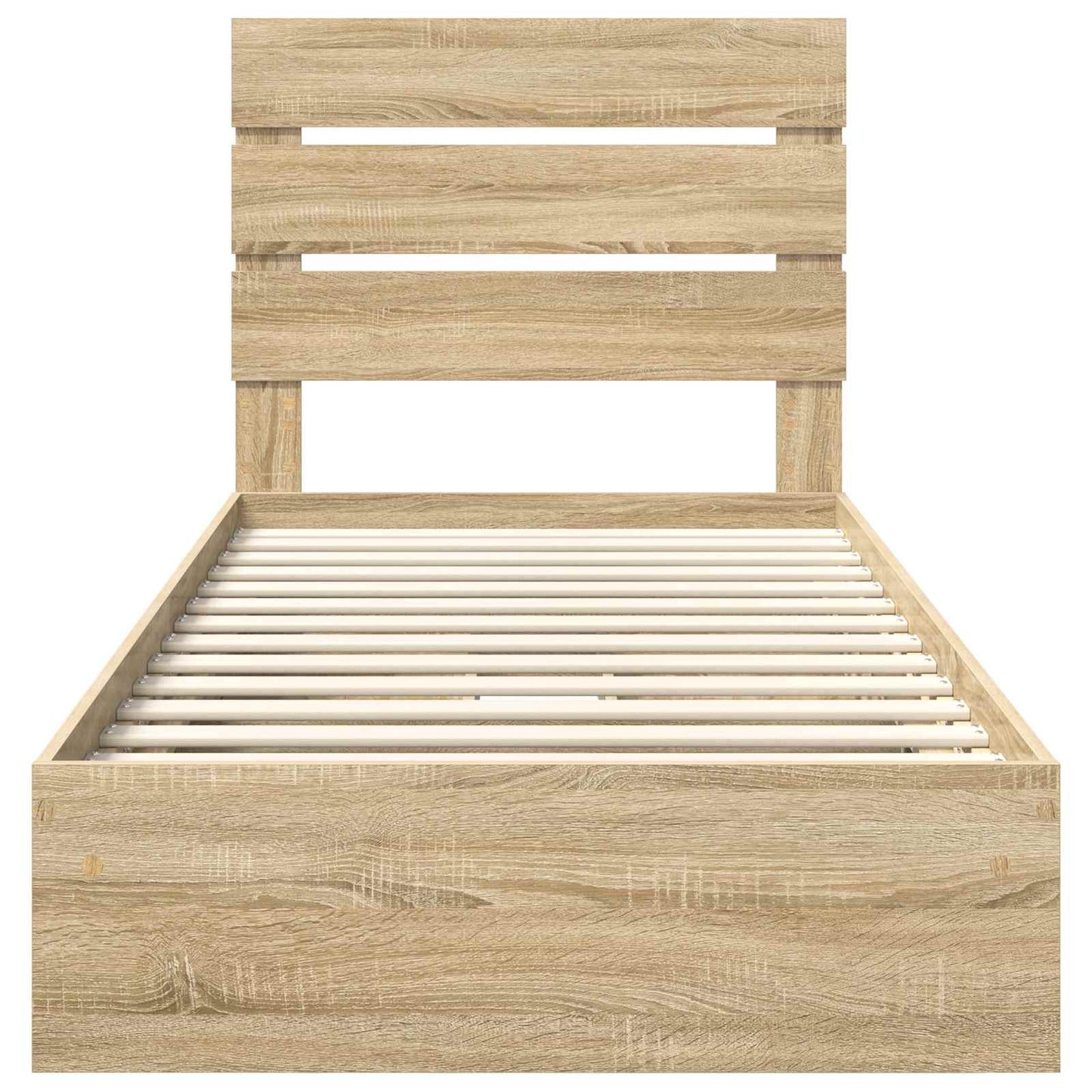 Tárolós Ágy fiókkal Sonoma tölgy 70 x 190 cm Szerelt Fa