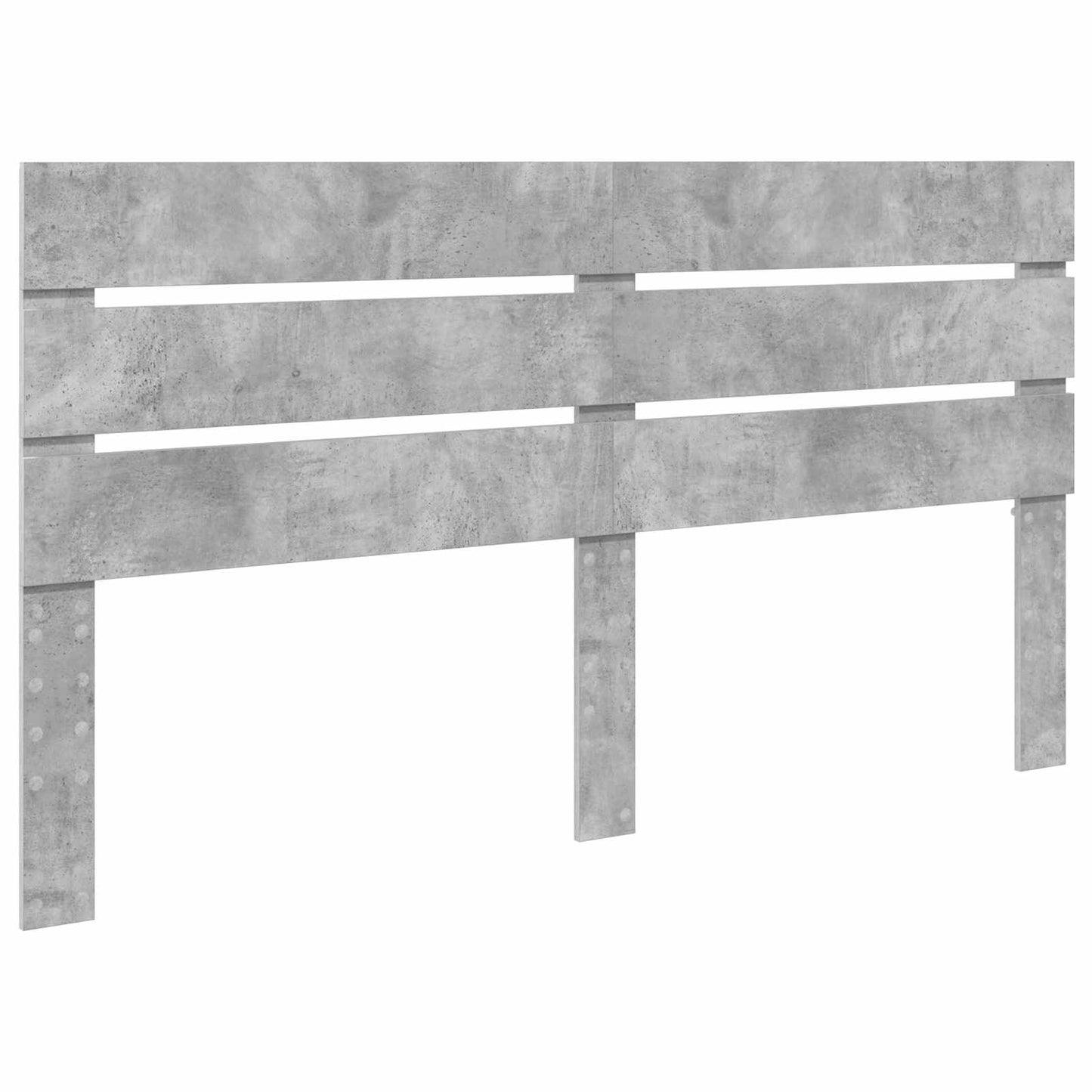 Ágykeret fiókkal tárolóval Beton Szürke 200 x 200 cm Szerelt Fa
