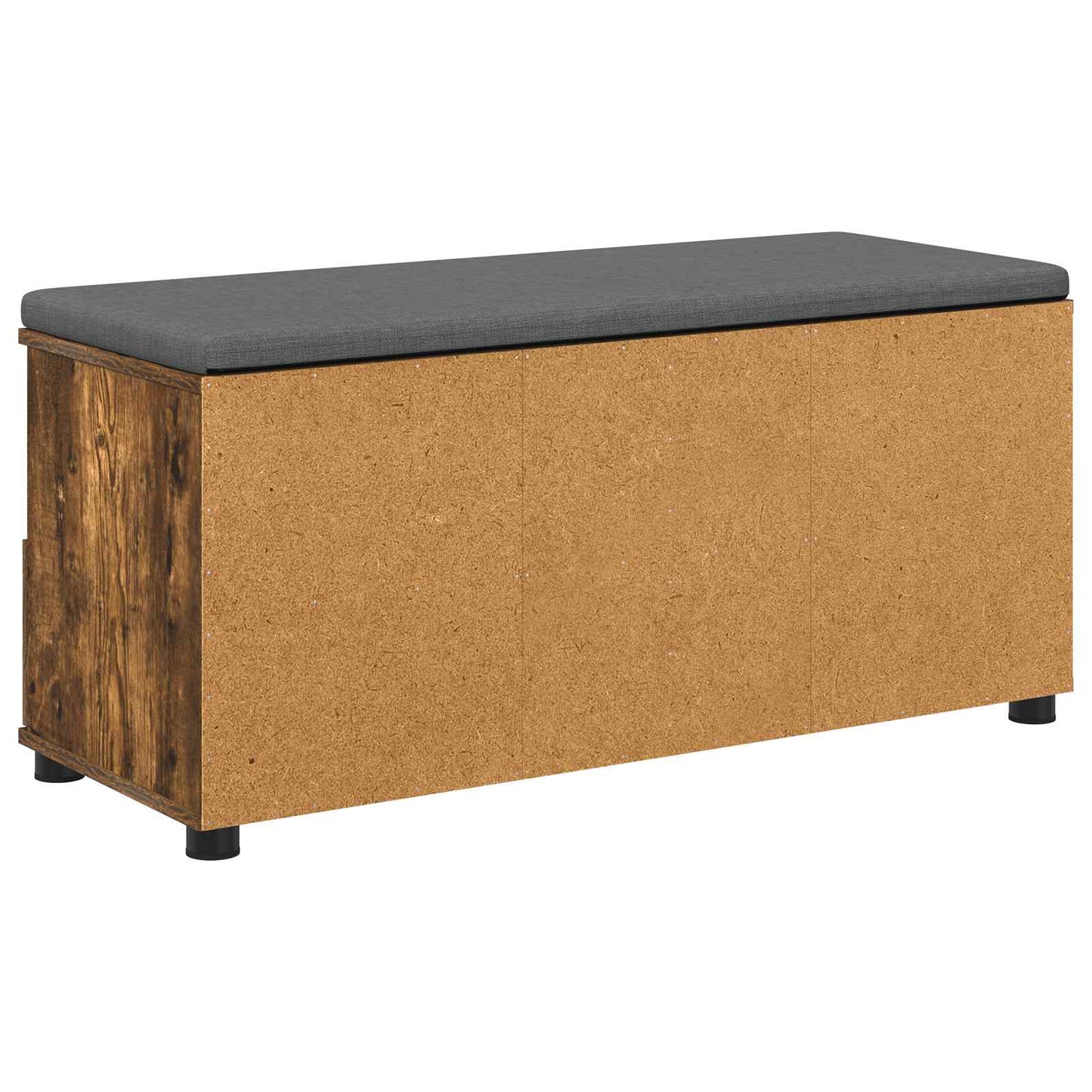 Előtér pad Füstölt Tölgy 100 x 38 x 46 cm Műanyag Fa és Szövet