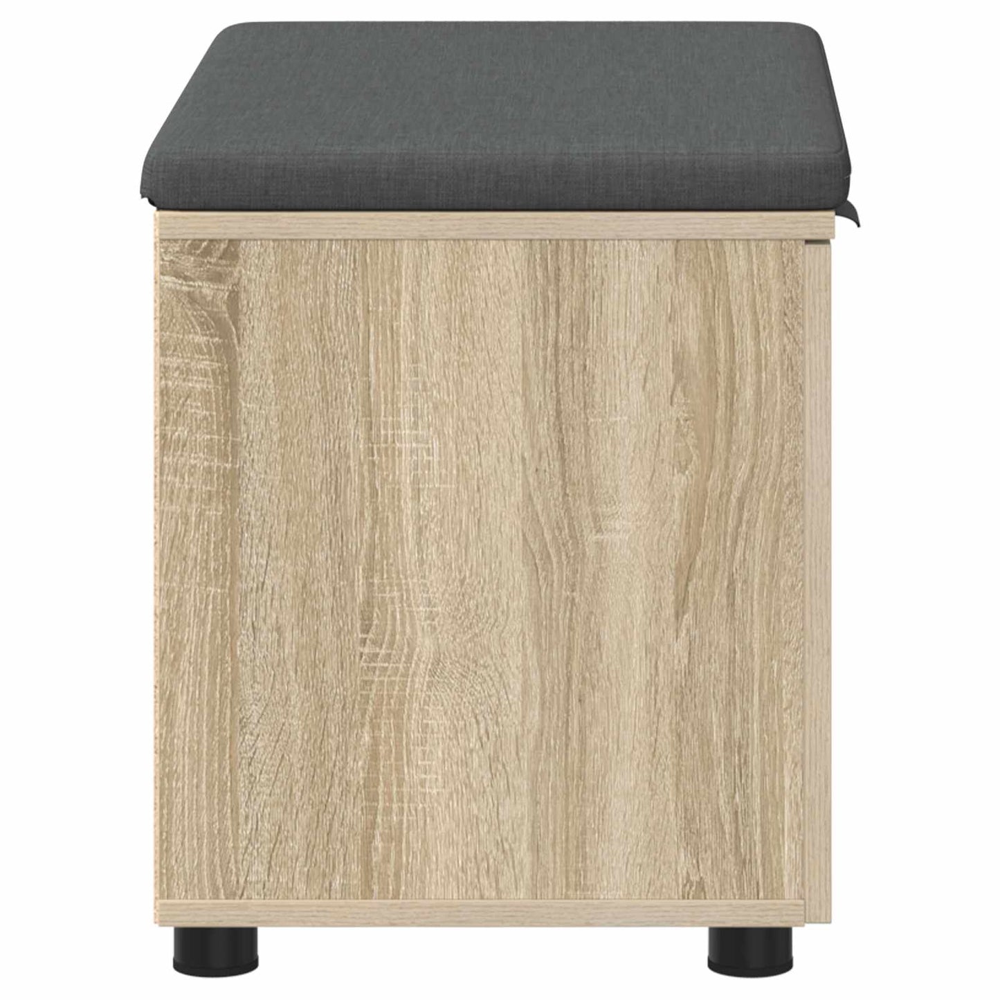Előtér pad Sonoma tölgy 60 x 38 x 46 cm Műanyag Fa és Szövet