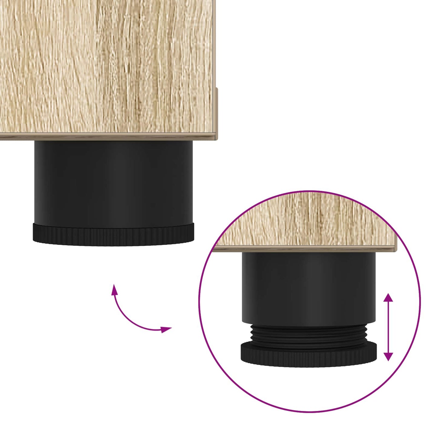 Előtér pad Sonoma tölgy 100 x 38 x 46 cm Műanyag Fa és Szövet