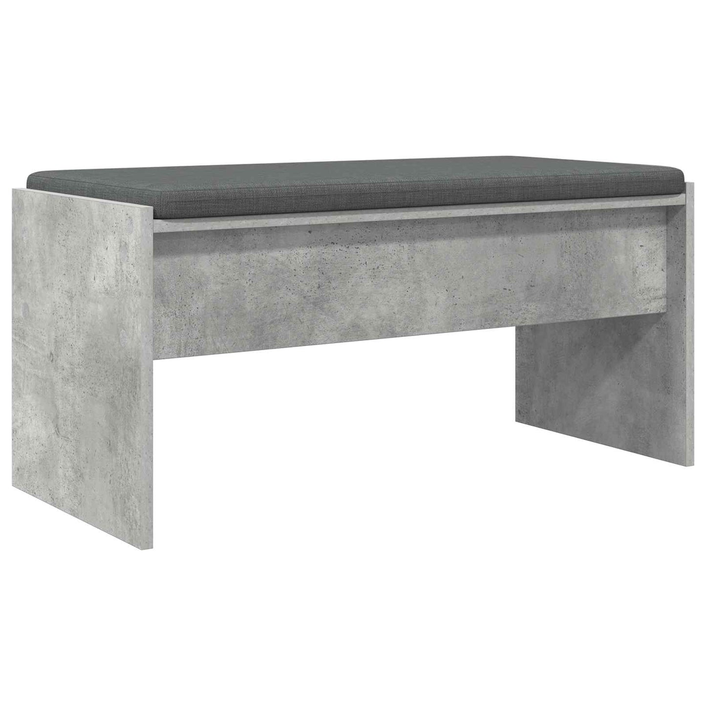 Előtér pad párnával Beton Szürke 83 x 38 x 40 cm