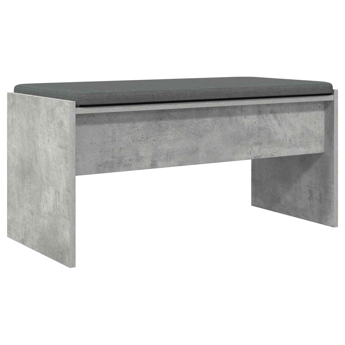 Előtér pad párnával Beton Szürke 83 x 38 x 40 cm