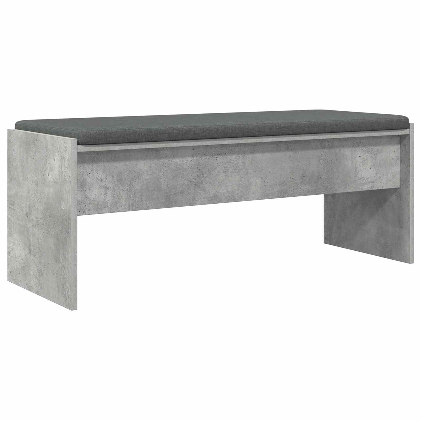 Előtér pad párnával Beton Szürke 103 x 38 x 40 cm