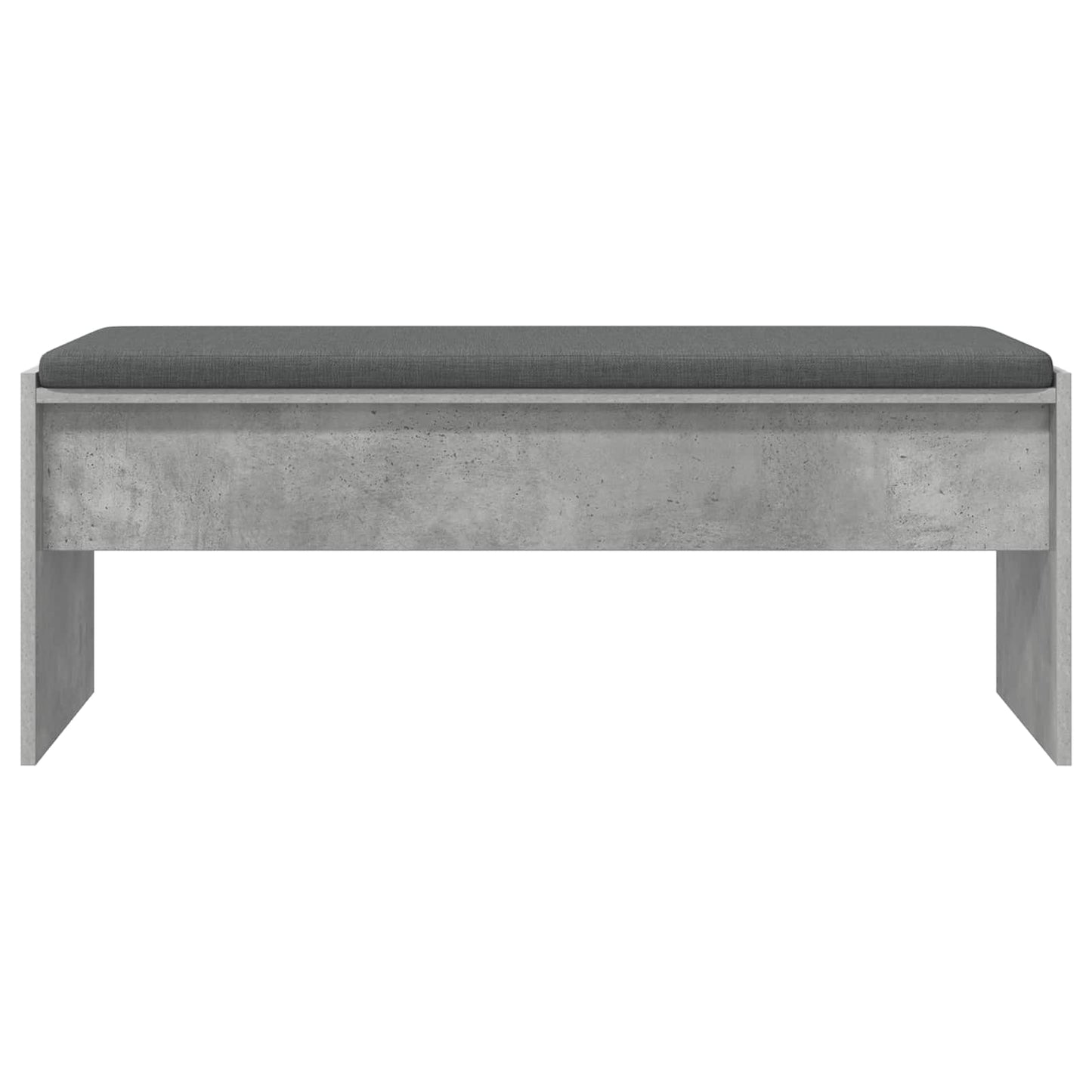 Előtér pad párnával Beton Szürke 103 x 38 x 40 cm