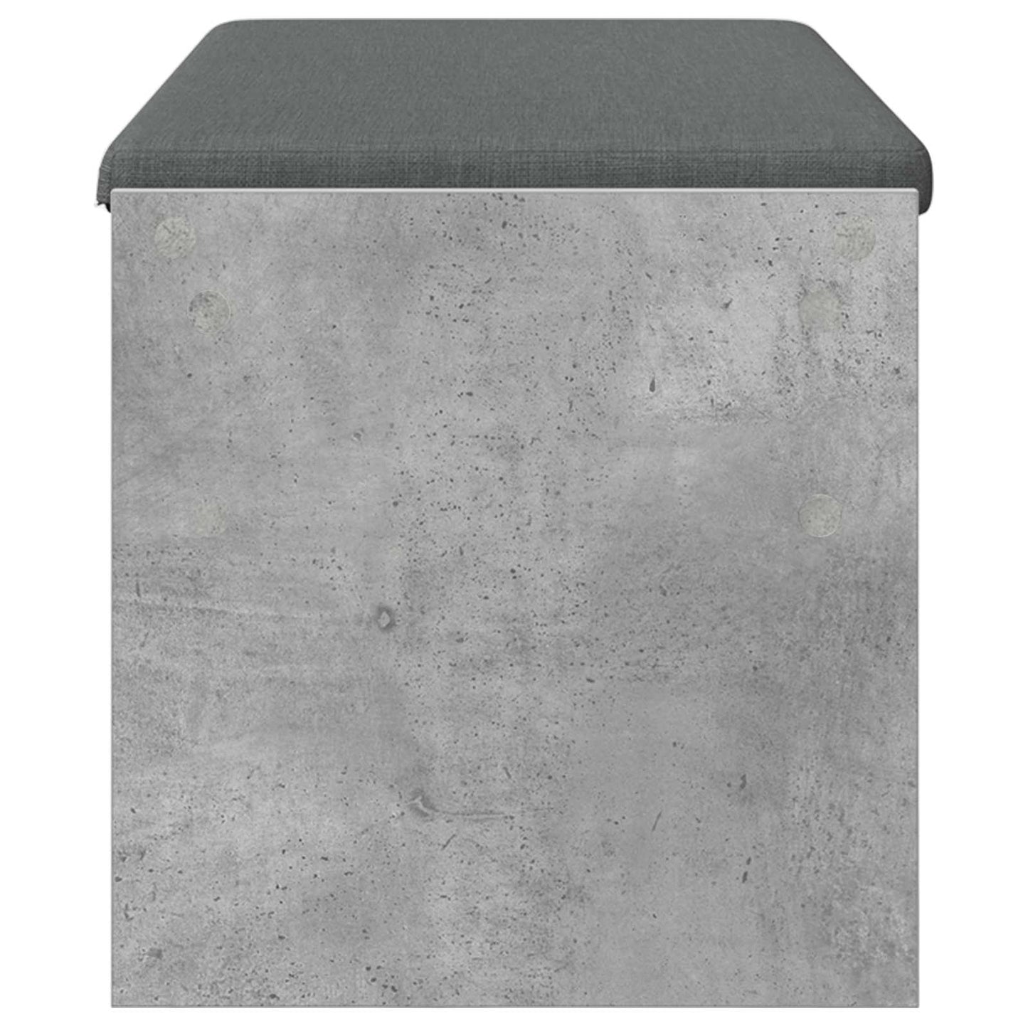 Előtér pad párnával Beton Szürke 103 x 38 x 40 cm