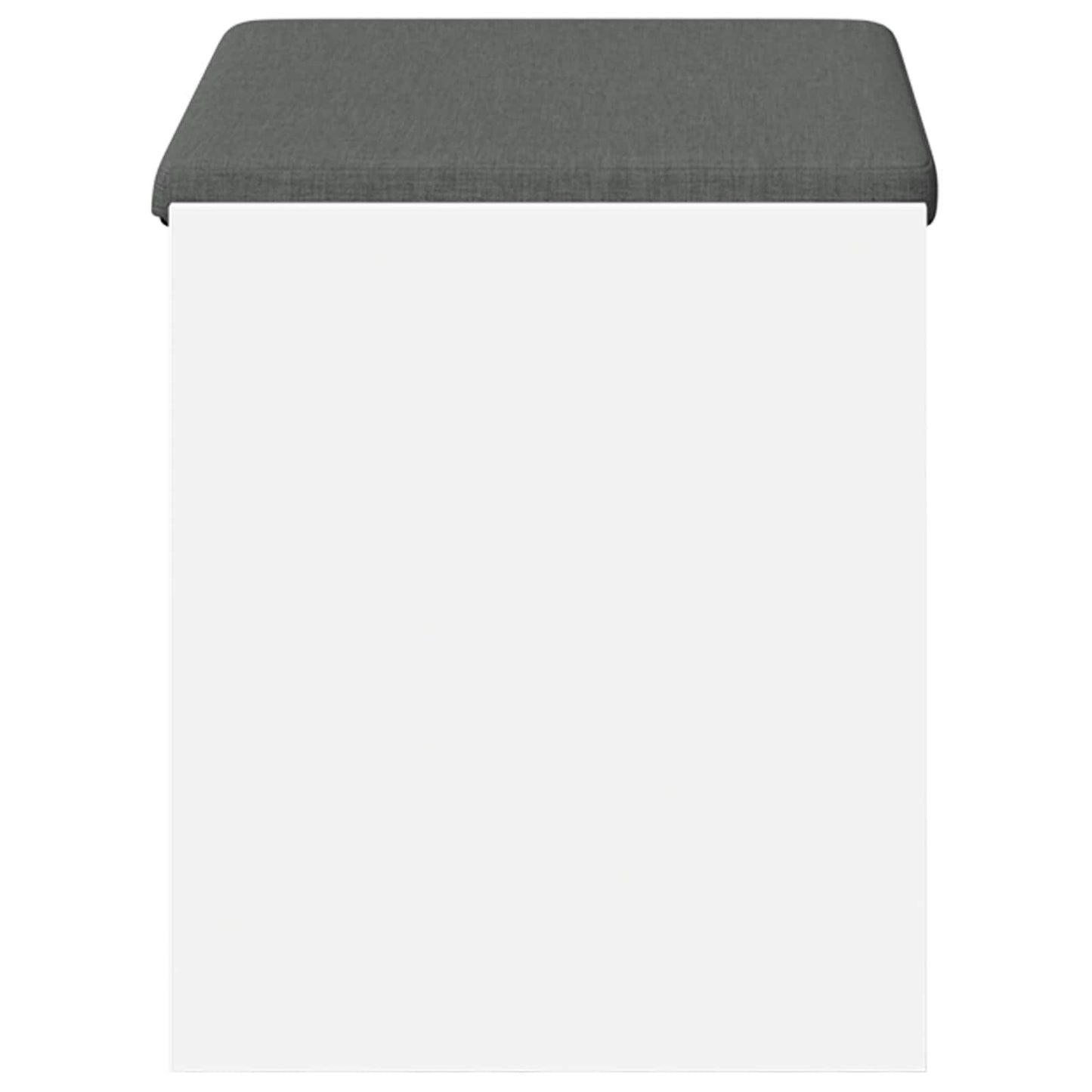 Előtér pad párnával Fehér 63 x 38 x 45 cm Műanyag Fa és Szövet