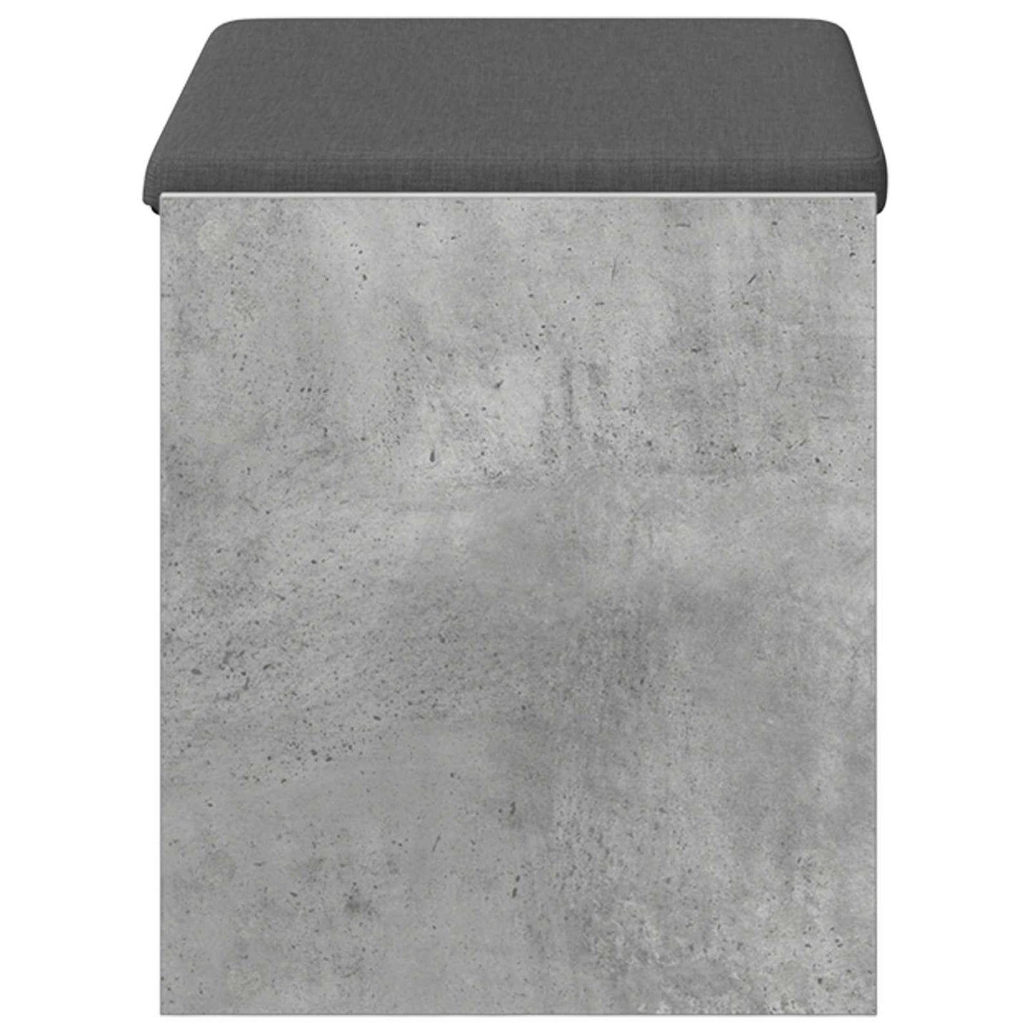 Előtér pad Beton Szürke 63 x 38 x 45 cm Műanyag Fa és Szövet