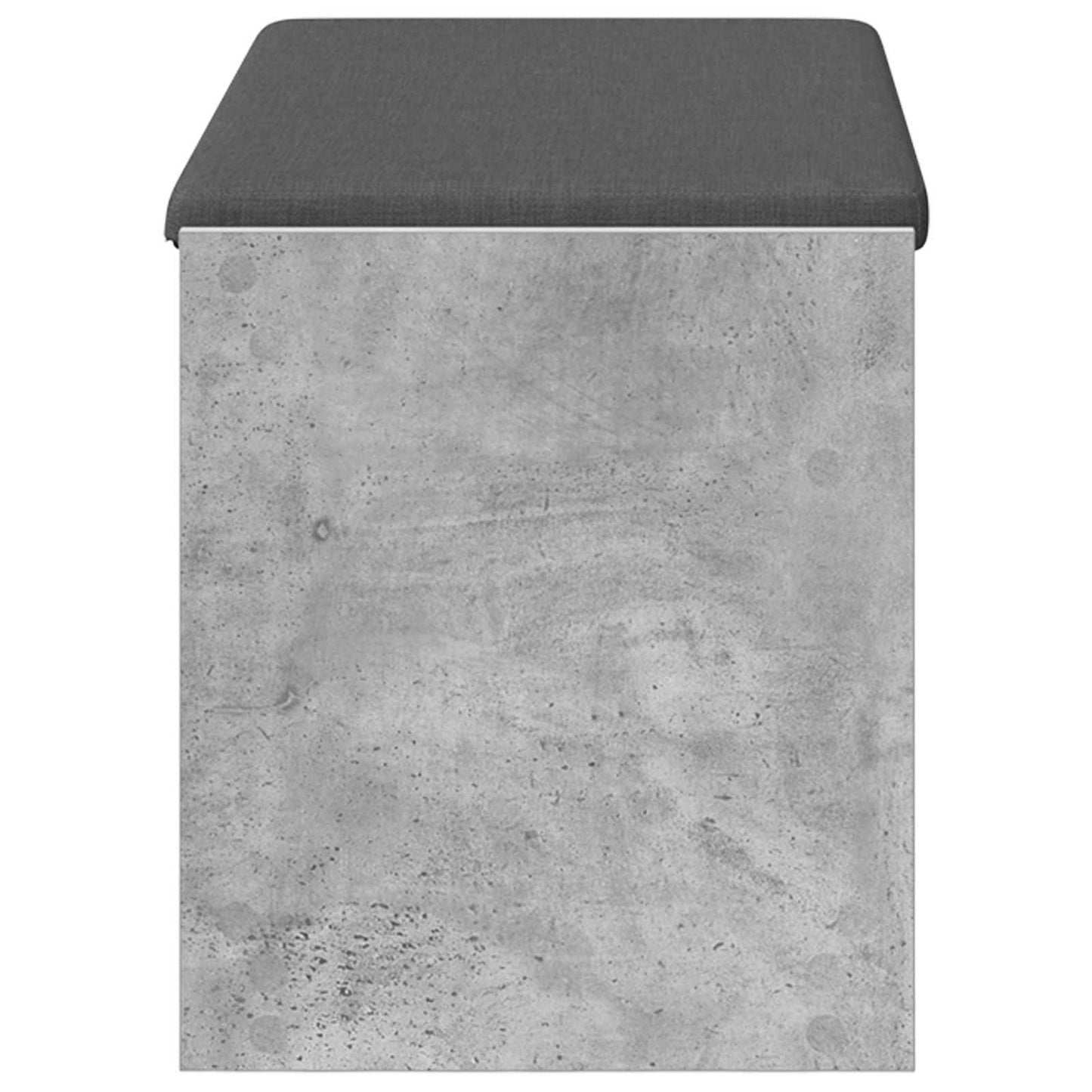Előtér pad Beton Szürke 83 x 38 x 45 cm Műanyag Fa és Szövet