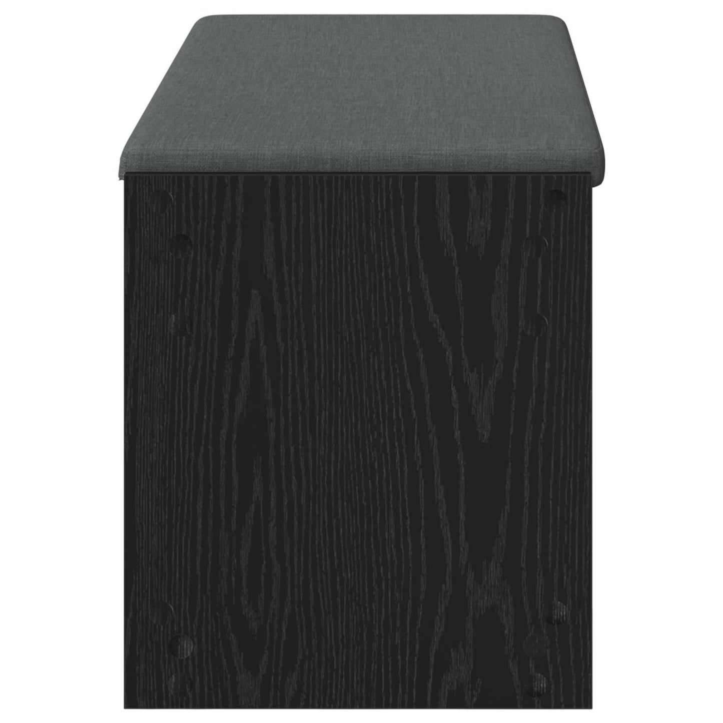 Előtér pad Fekete Tölgy 103 x 38 x 45 cm Műanyag Fa és Szövet