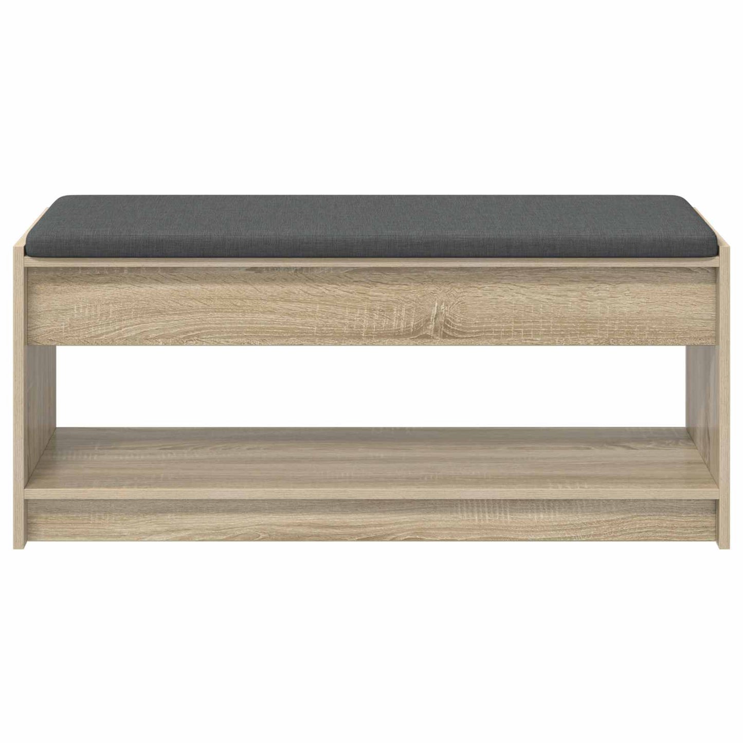 Előtér pad Sonoma tölgy 103 x 38 x 45 cm Műanyag Fa és Szövet