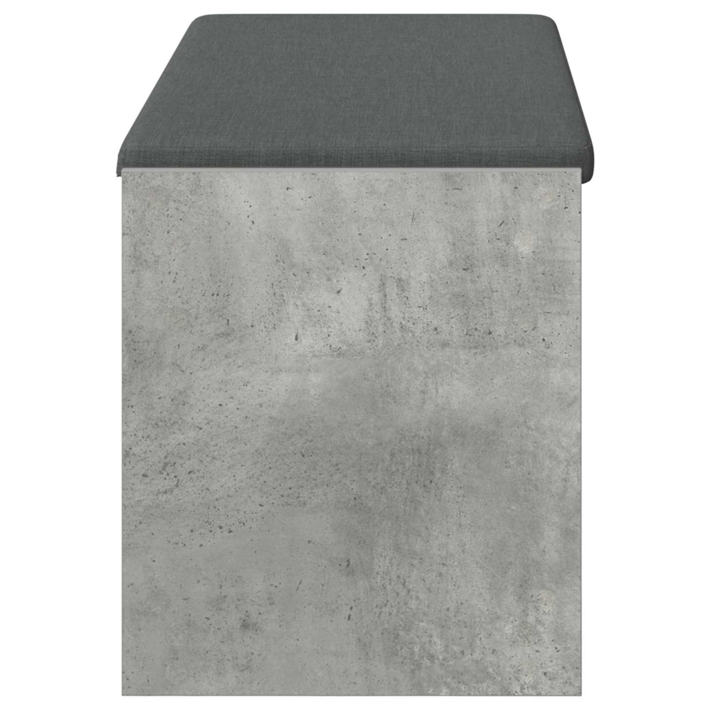Előtér pad Beton Szürke 103 x 38 x 45 cm Műanyag Fa és Szövet