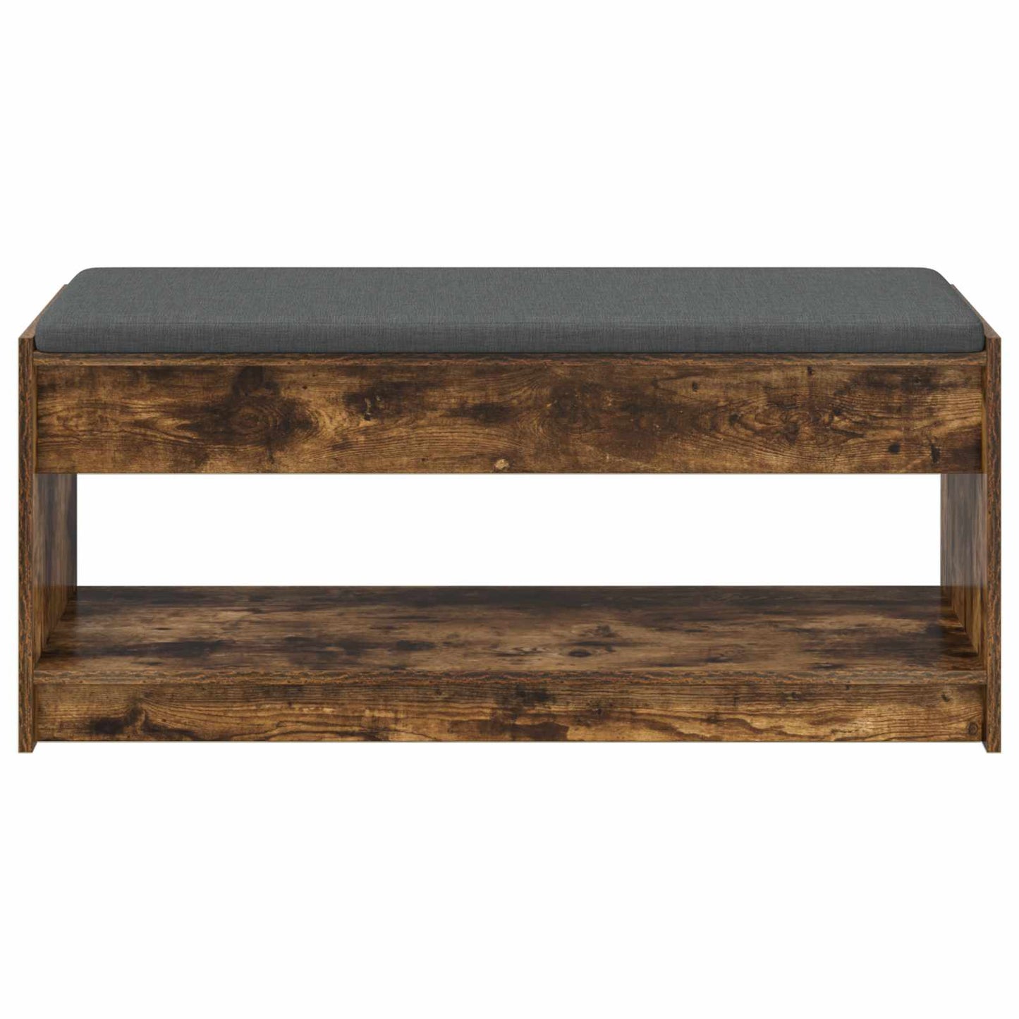 Előtér pad Füstölt Tölgy 103 x 38 x 45 cm Műanyag Fa és Szövet