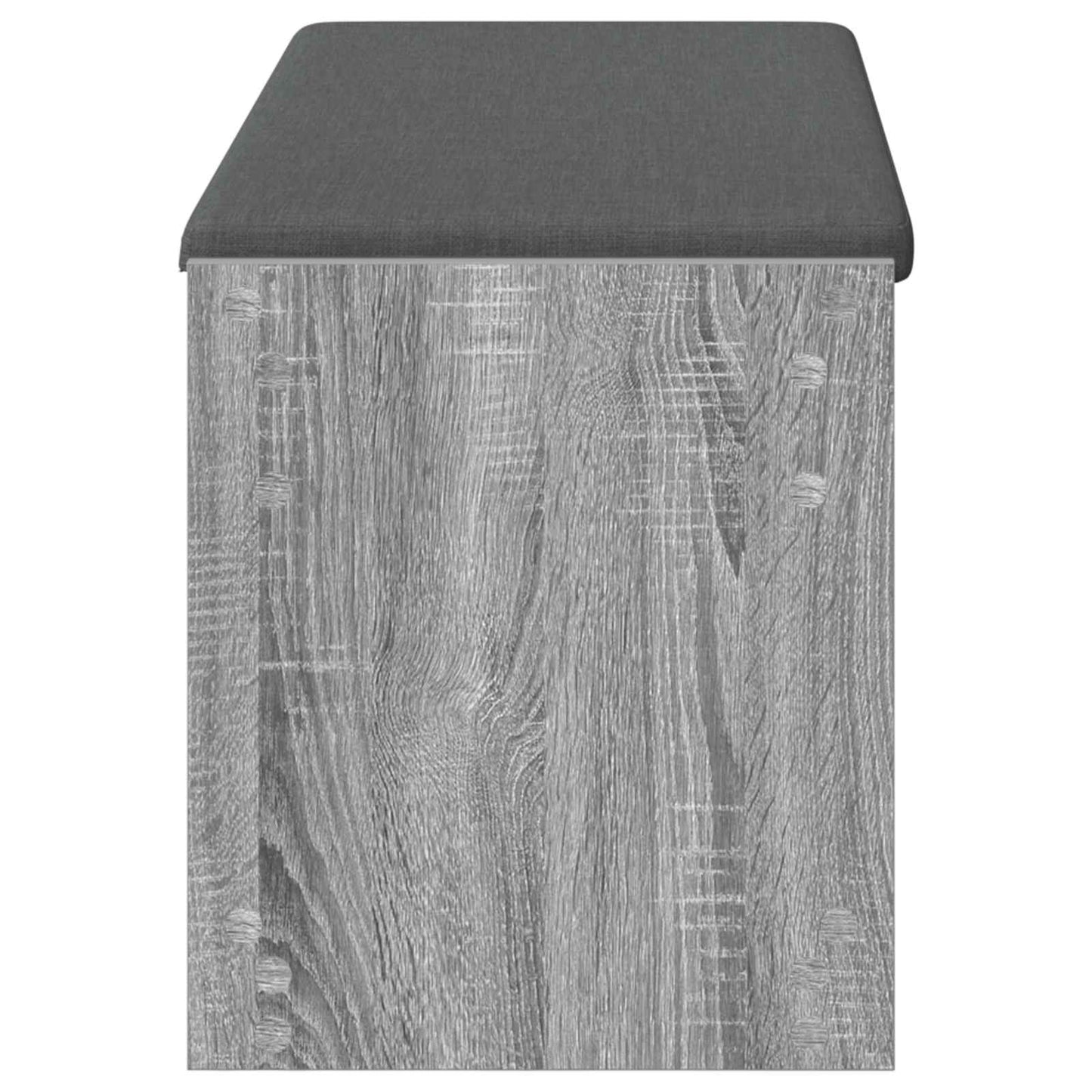 Előtér pad Szürke Sonoma 103 x 38 x 45 cm Műanyag Fa és Szövet