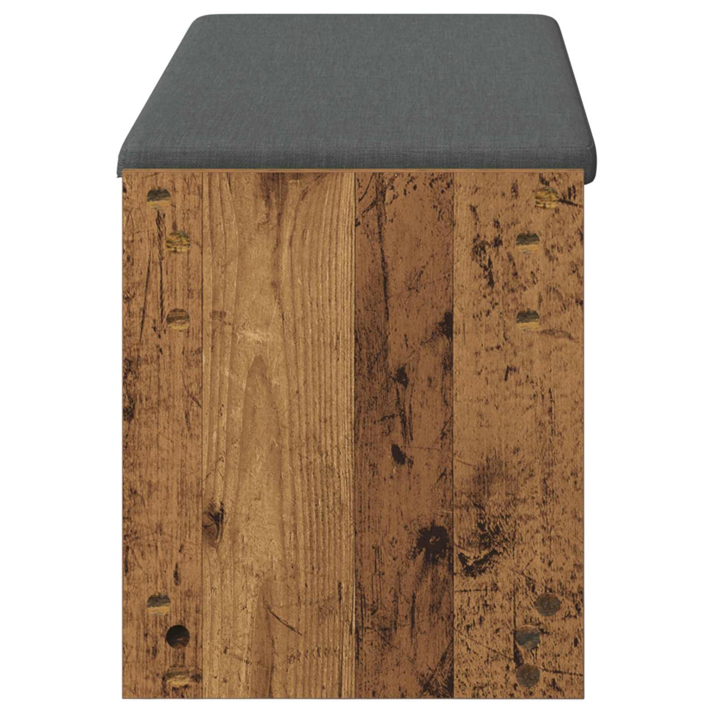 Előtér pad Öreg fa 103 x 38 x 45 cm Műanyag Fa és Szövet
