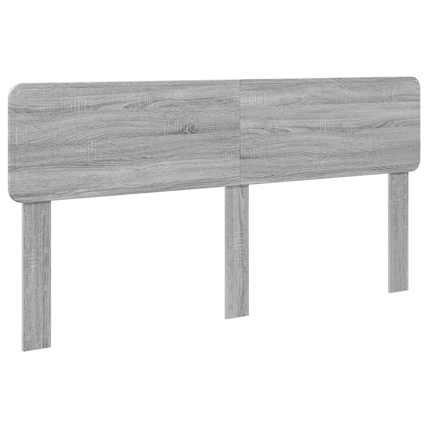 Ágykeret fejtámlával Szürke Sonoma 180 x 200 cm Tömör fenyőfa