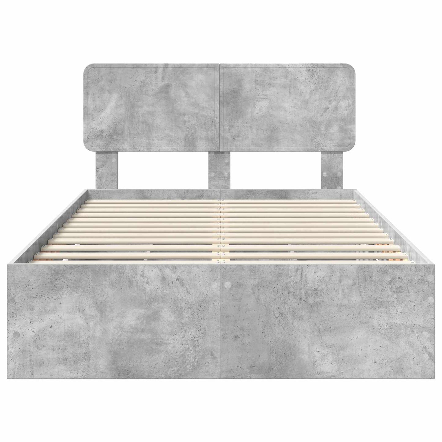 Ágykeret fiókkal tárolóval Beton Szürke 135 x 190 cm Mérnöki fa