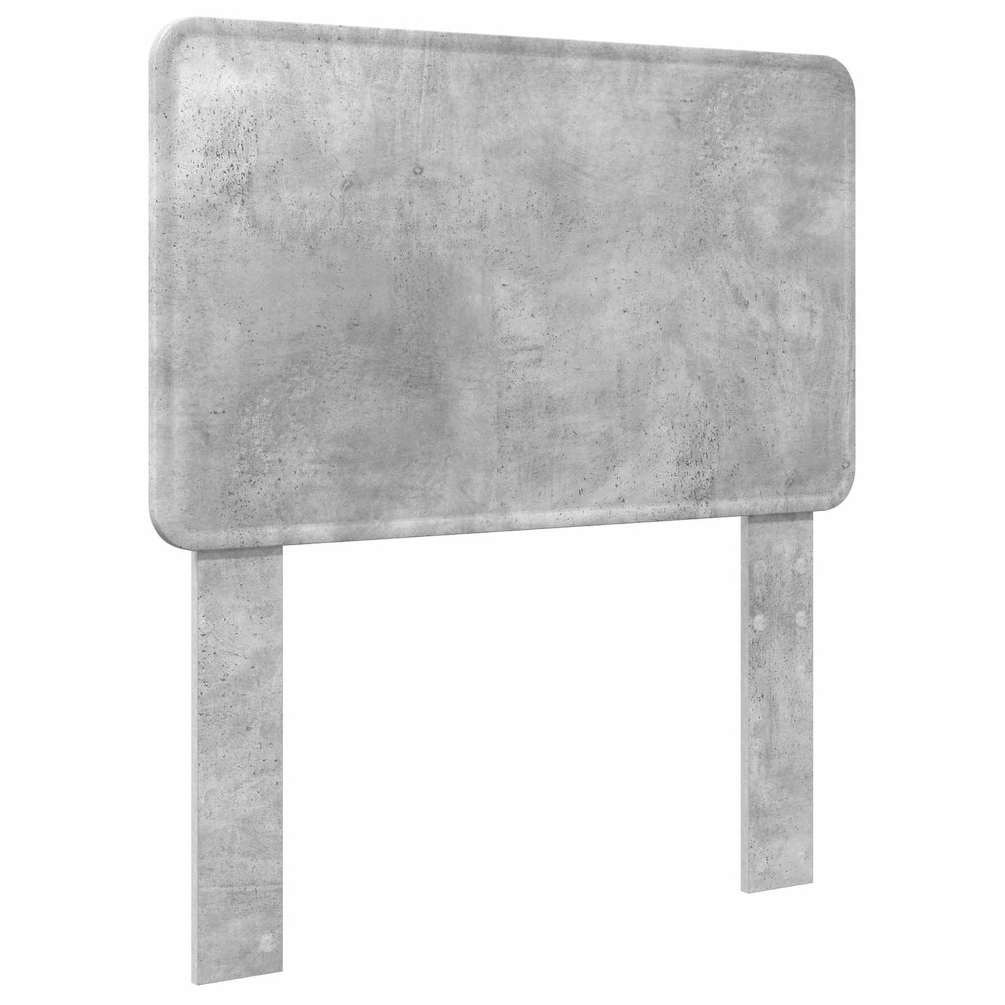 Ágykeret fejtámlával Beton Szürke 100 x 200 cm Tömör fenyőfa