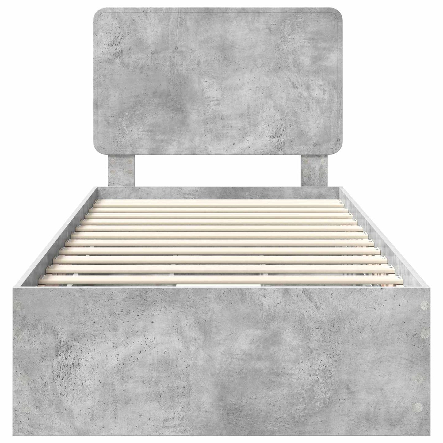Ágykeret fiókkal tárolóval Beton Szürke 75 x 190 cm Mérnöki Fa