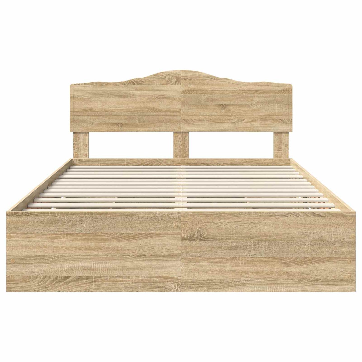 Ágykeret fiókkal tárolóval Sonoma tölgy 150 x 200 cm Mérnöki Fa