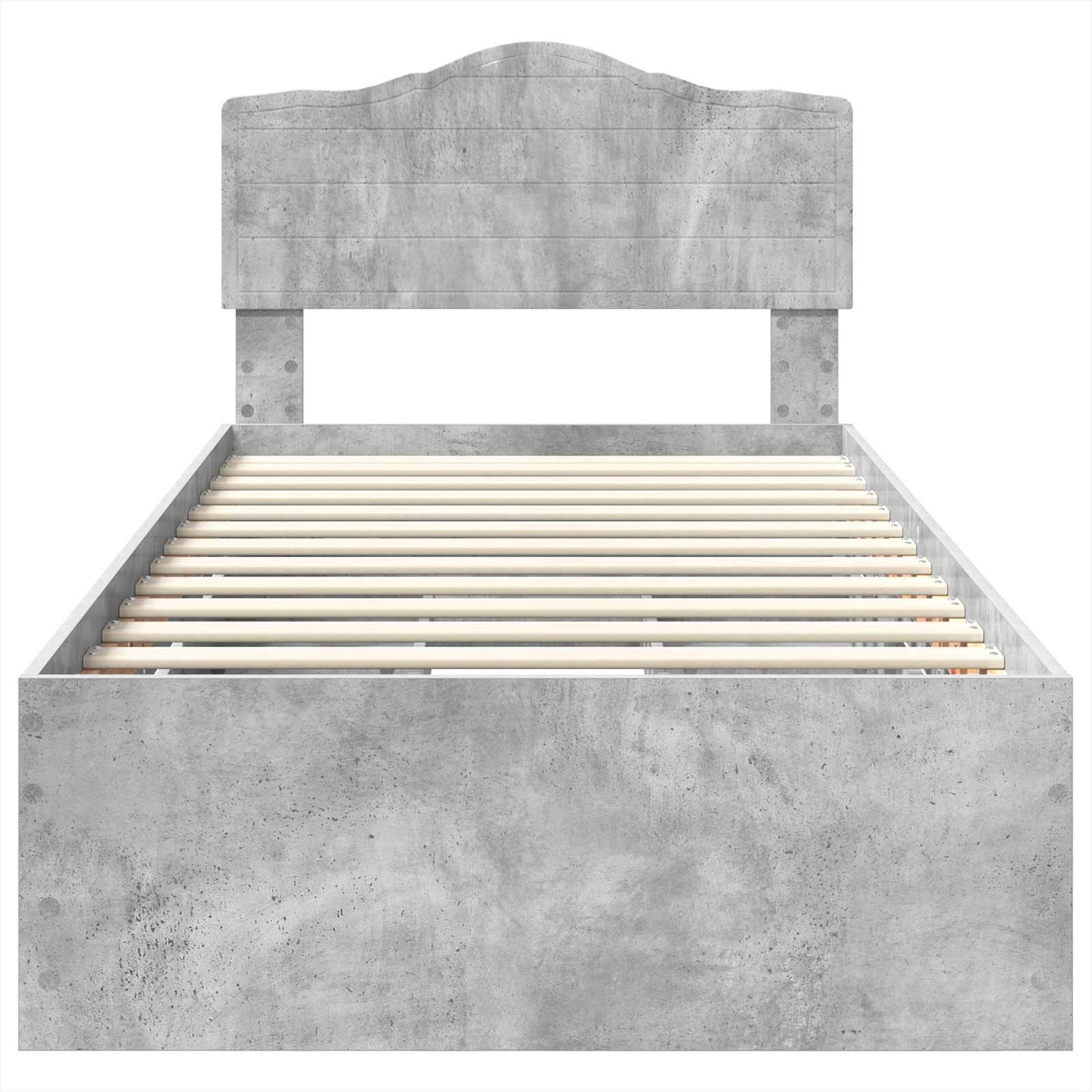 Ágykeret fiókkal tárolóval Beton Szürke 90 x 190 cm Mérnöki Fa