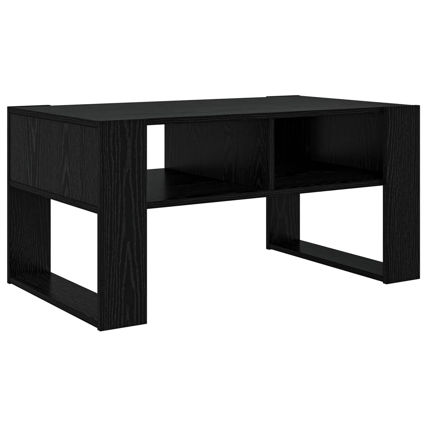 Dohányzóasztal Fekete tölgy 92 x 53 x 45 cm Szerelt Fa