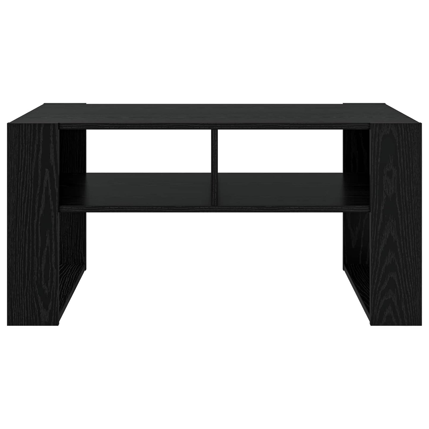 Dohányzóasztal Fekete tölgy 92 x 53 x 45 cm Szerelt Fa