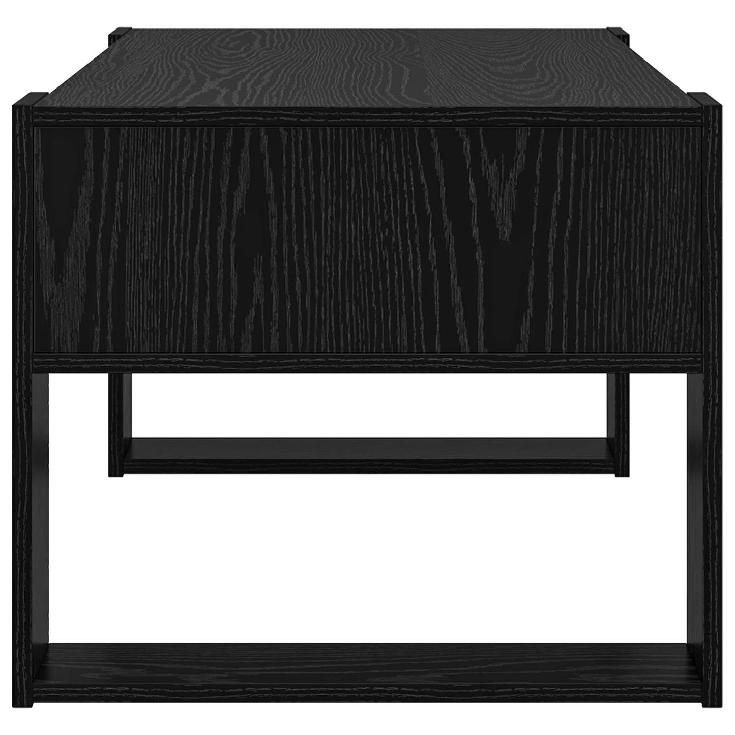 Dohányzóasztal Fekete tölgy 92 x 53 x 45 cm Szerelt Fa