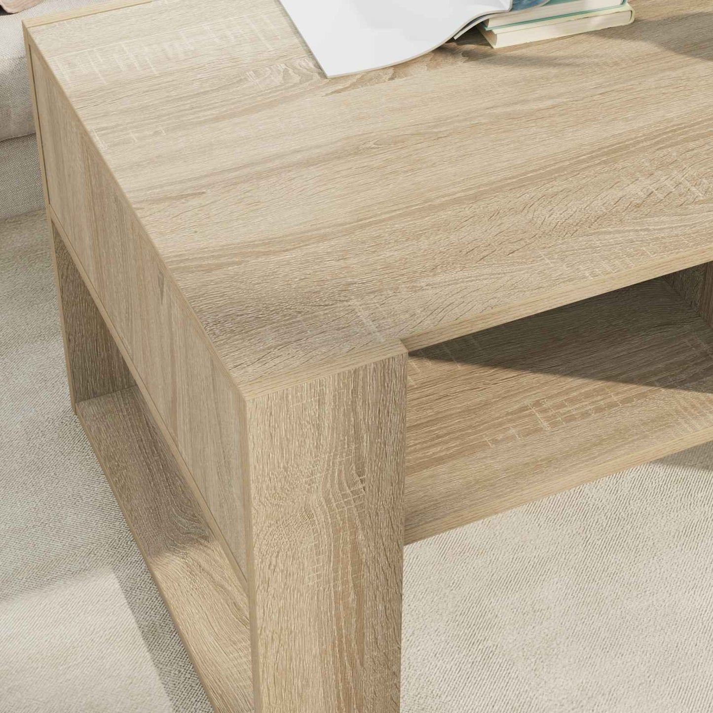 Dohányzóasztal Sonoma tölgy 92 x 53 x 45 cm Szerelt Fa