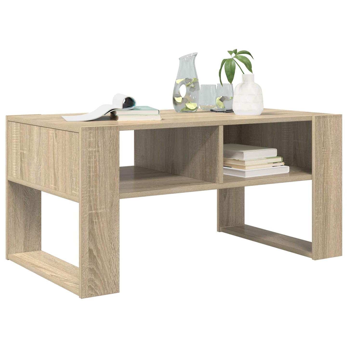 Dohányzóasztal Sonoma tölgy 92 x 53 x 45 cm Szerelt Fa