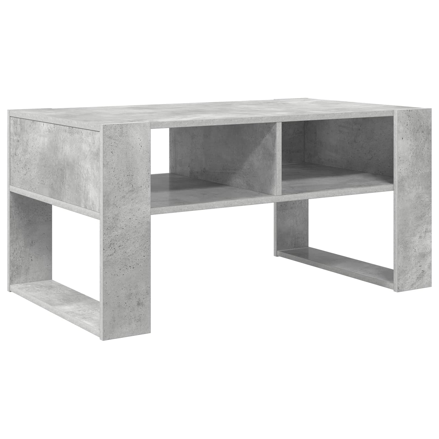 Dohányzóasztal Beton Szürke 92 x 53 x 45 cm Szerelt Fa