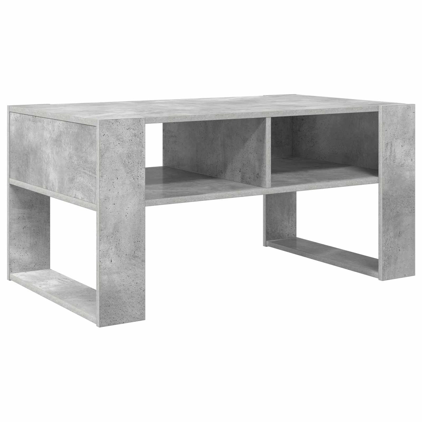 Dohányzóasztal Beton Szürke 92 x 53 x 45 cm Szerelt Fa