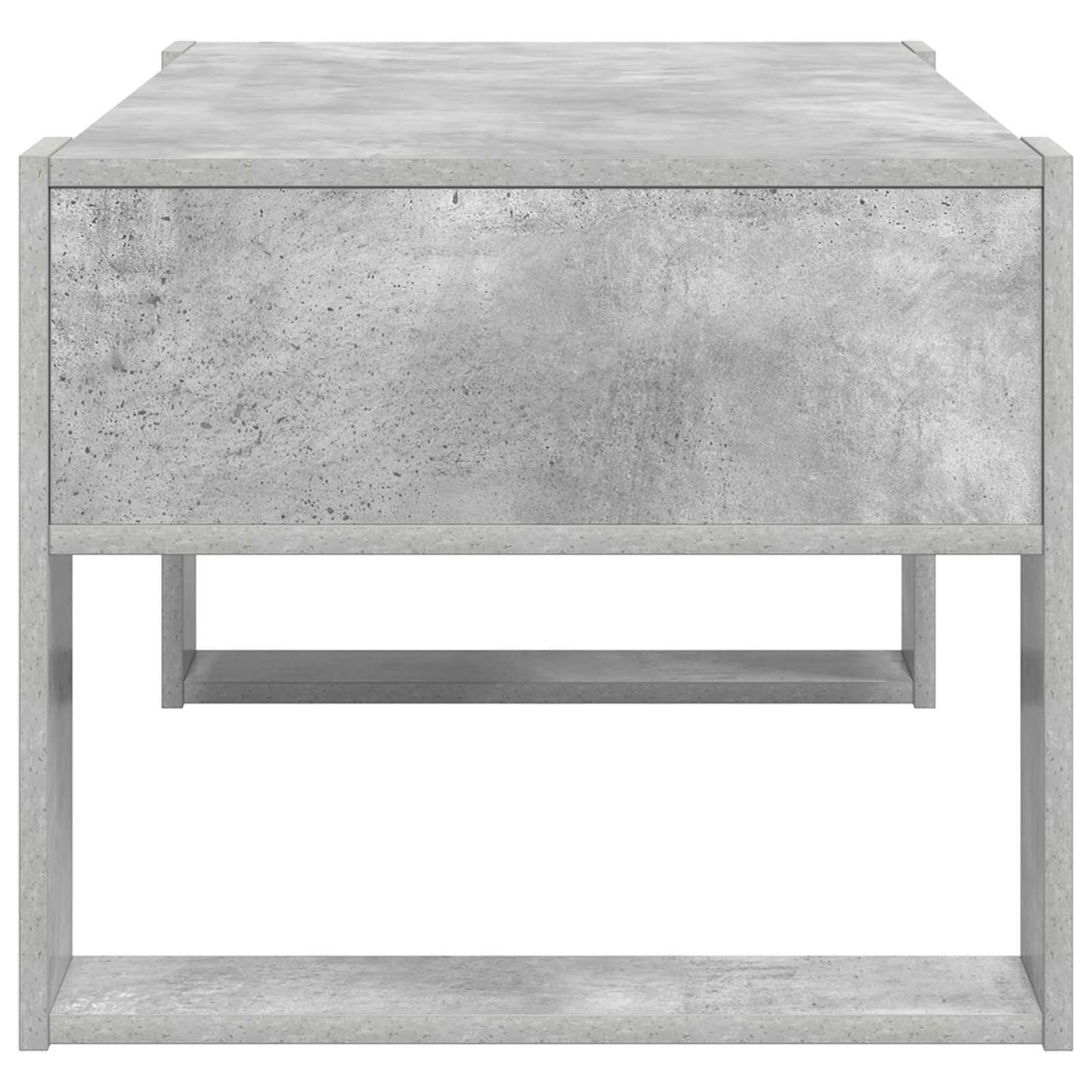 Dohányzóasztal Beton Szürke 92 x 53 x 45 cm Szerelt Fa