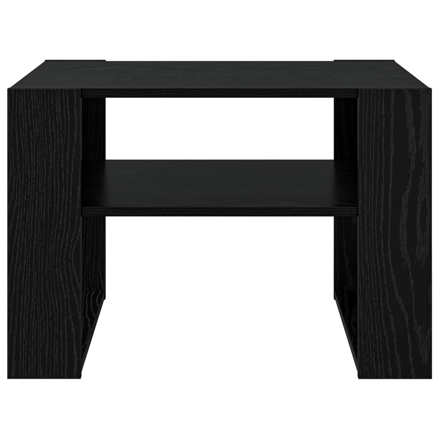 Dohányzóasztal Fekete tölgy 66 x 53 x 45 cm Szerelt Fa