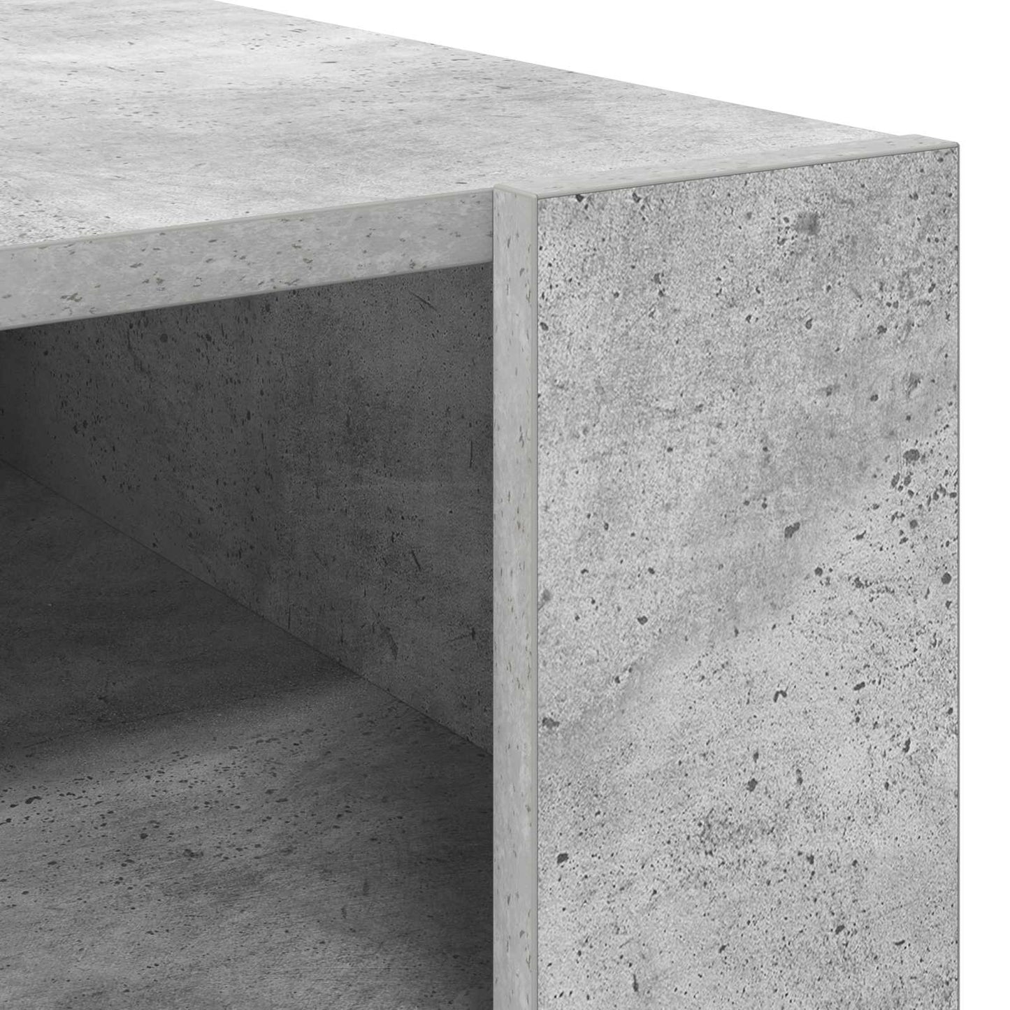 Dohányzóasztal Beton Szürke 66 x 53 x 45 cm Szerelt Fa