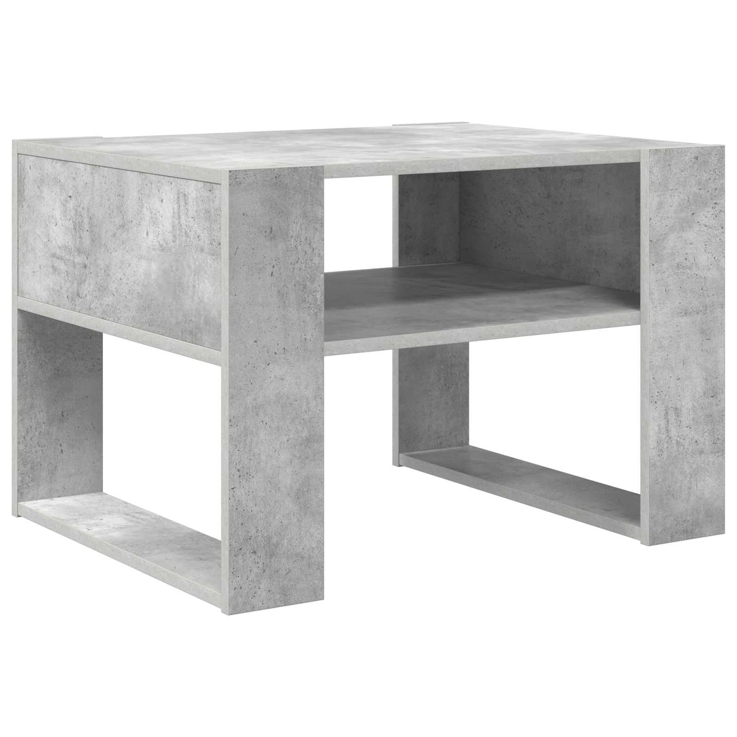 Dohányzóasztal Beton Szürke 66 x 53 x 45 cm Szerelt Fa